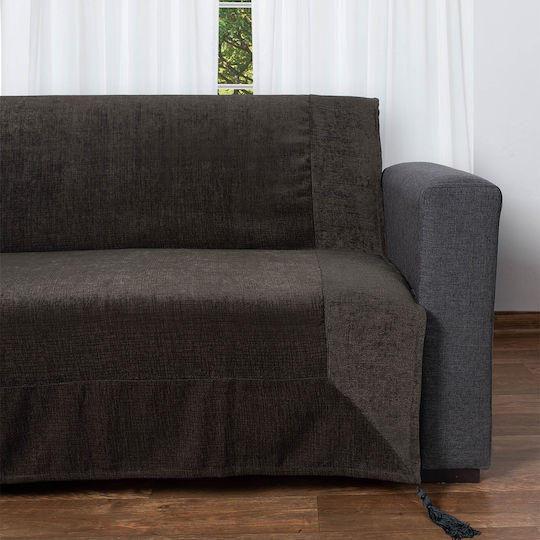 Silk Fashion Chenille Zweisitzer-Sofa Überwurf 180x250cm Olivgrün