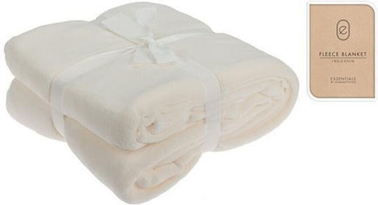 Koopman Ριχτάρι Διθέσιου Καναπέ Fleece 180x230εκ. Λευκό Του Πάγου 41060-00---2