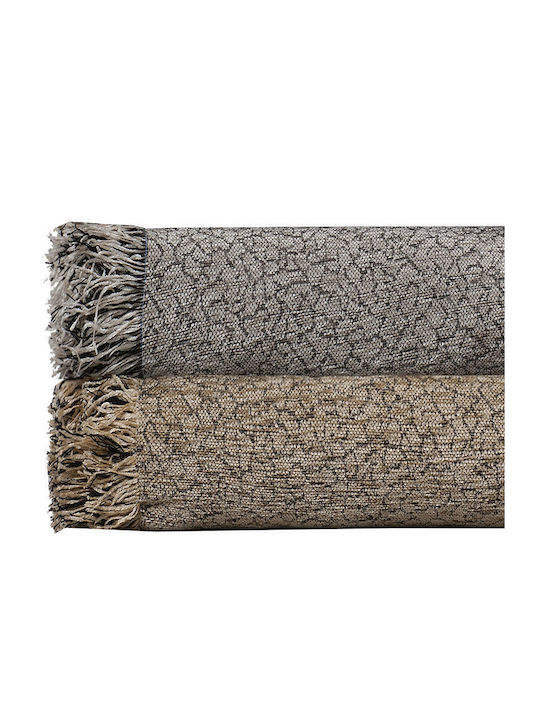 Das Home 064 Sofa Throw Chenille 180x250cm Brown