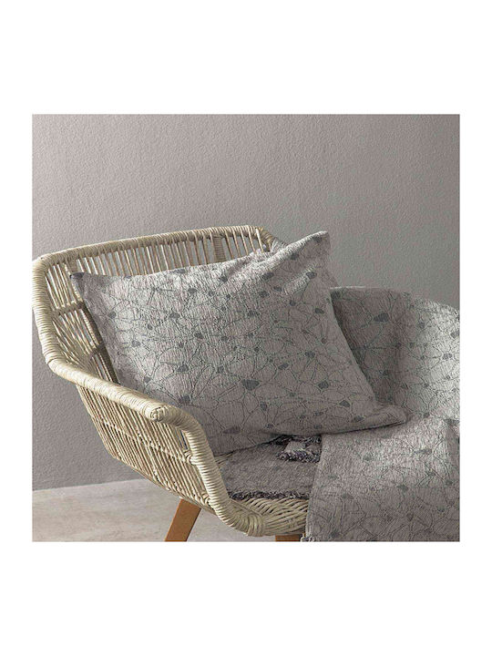 Nima Armchair Throw Fleur 300x180cm Grey 20242