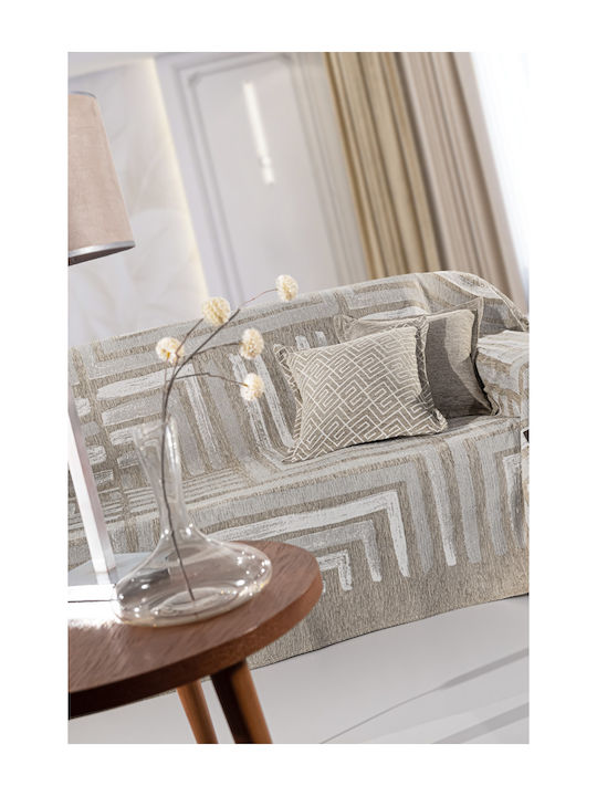 Guy Laroche Dali Ριχτάρι Πολυθρόνας Chenille 180x150εκ. Natural