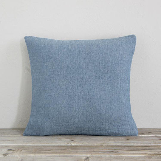 Nima Azura Sofa Throw 2 Seater 2 Sides Crinkled 180x240cm Denim