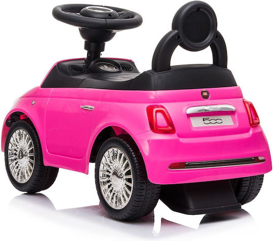 FreeOn Fiat 500 Αυτοκινητάκι Ride On για 12+ μηνών Ροζ