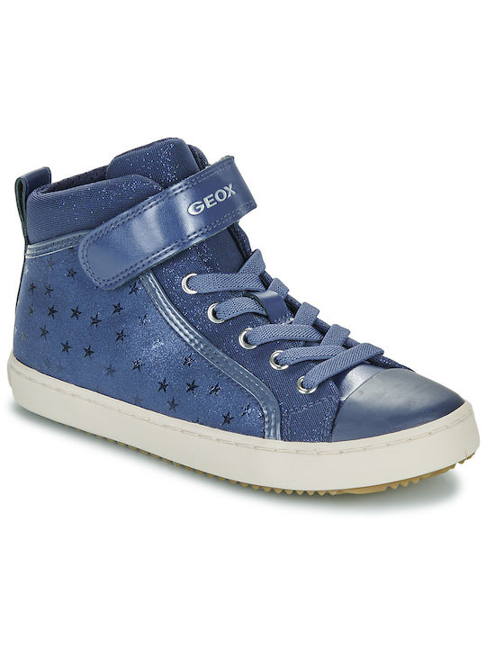 Geox Kids Sneakers High J Kalispera Anatomic Blue