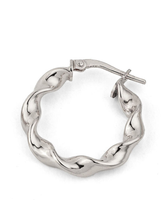 George Art Jewels Σκουλαρίκια Κρίκοι από Ασήμι