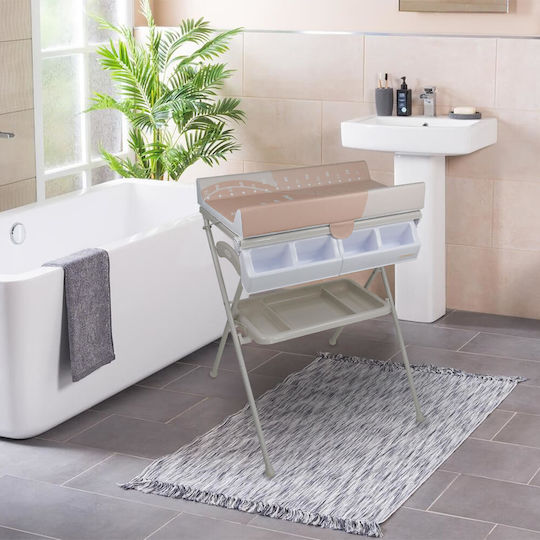 Bebe Stars Baby Bath-Changing Table Brown