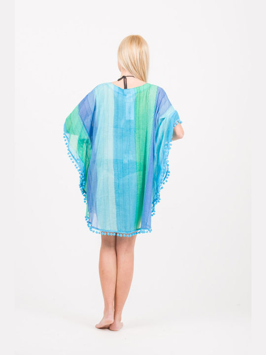 Rima Beachwear Women's Caftan Beachwear Turquoise