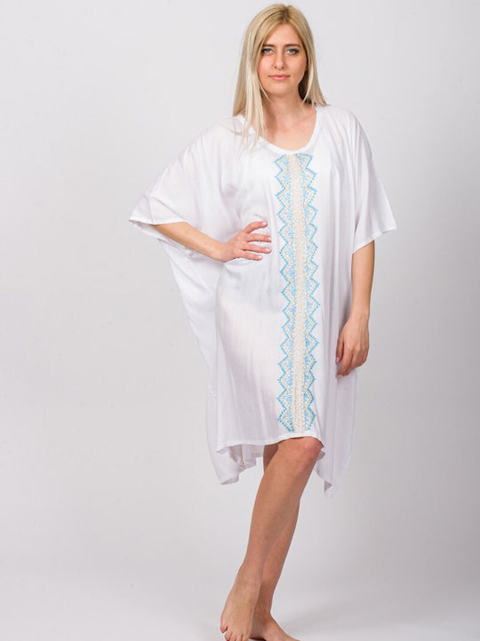 Rima Beachwear Feminin Caftan de Plajă Alb