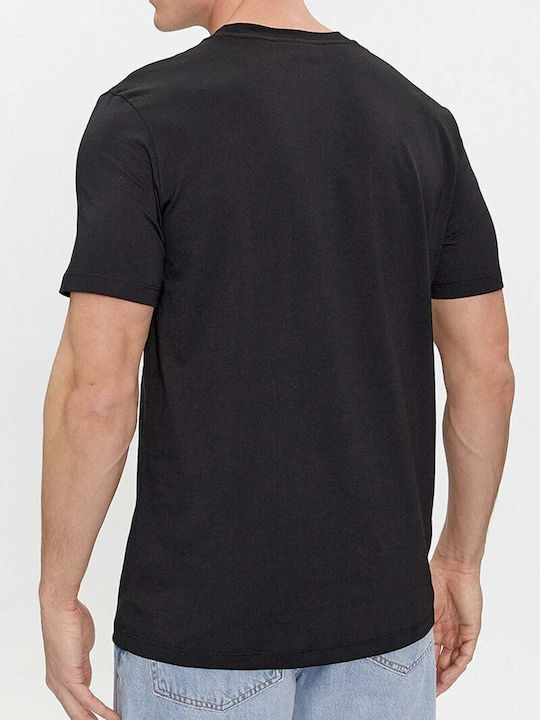 Hugo Boss T-shirt Bărbătesc cu Mânecă Scurtă Negru