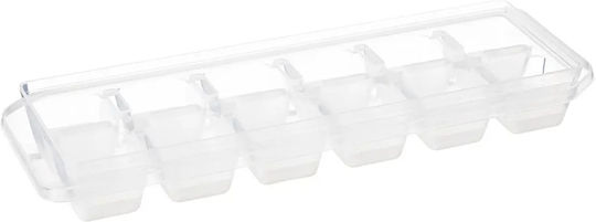 5Five Eiswürfelform Würfel aus Silikon 12 Plätze Transparent 194278 3Stück