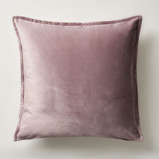 Gofis Home Decorative Pillow Case Winter 710/19 in Velvet Mauve Grey 43x43cm