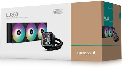 Deepcool LD360 Wasserkühlung für Prozessor Dreifacher Ventilator 120mm für Sockel AM4/AM5/1700/1200/115x mit RGB Beleuchtung