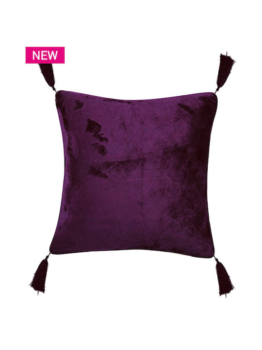 Kentia Sofa-Kissen Ivanna Vlies 42 Purple 50x50cm.