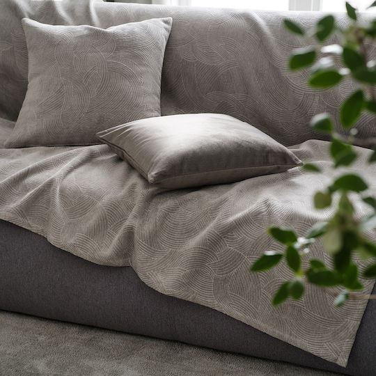 Gofis Home Decorative Pillow Case Nimbus from Velvet Grey 50x50cm.