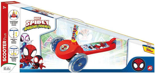 AS Patinetă Copii Plus Spidey cu 3 Roți pentru 3+ Ani Multicolor