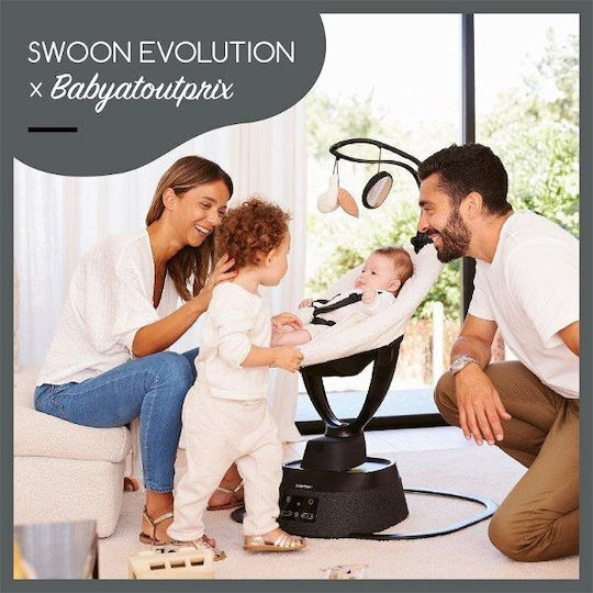 Babymoov Електрически Релакс Бебе Swoon Бял за Дете до 9кг