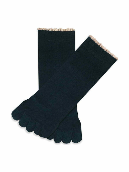 Ytli Βαμβακερή Κάλτσα Δάχτυλα Toe Socks Δαντέλα Ytli Βαμβακερή Κάλτσα Δάχτυλα Toe Socks Δαντέλα