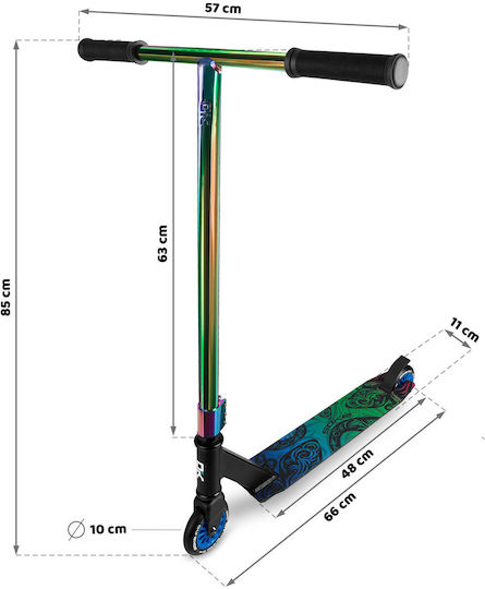 Soke Kinderroller Evo Street 2-Rad Schwarz