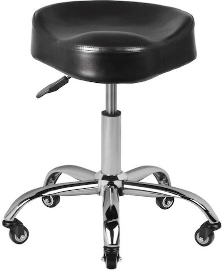 Salon Stools Wheeled Stool Black