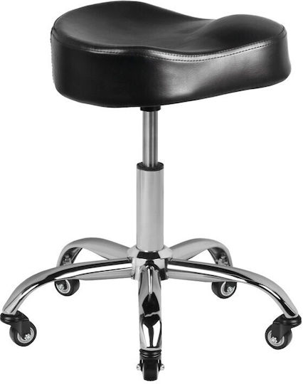 Salon Stools Wheeled Stool Black