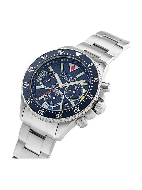 Nautica Westport Ρολόι Μπαταρίας με Μεταλλικό Μπρασελέ