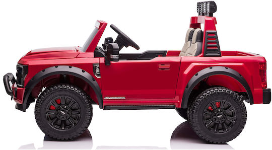 Ford Super Duty 4x4 Două Locuri Cu Telecomandă Licențiat 24 Volt Roșie