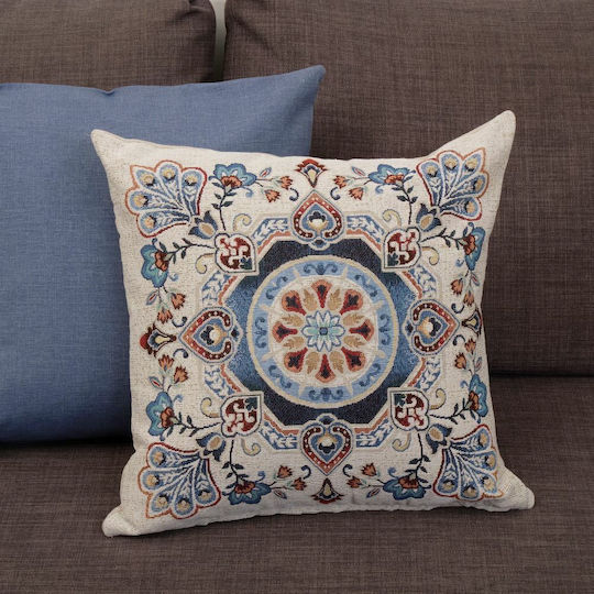 Sette Colori Throw Pillow Case Morena Blue 45x45cm