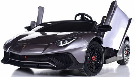 Lamborghini Aventador Sv Două Locuri cu Telecomandă Licențiat 24 Volt Gri