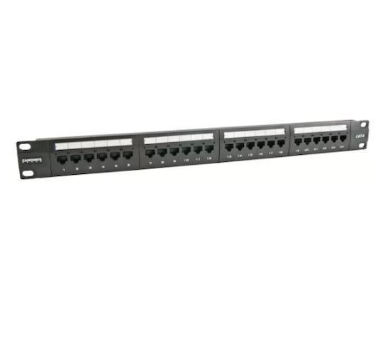 Canovate Patch Panel für Rack 1U 19" 24 Ports Schwarz