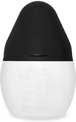 Elhee Plastikflasche Gegen Koliken mit Silikonsauger für 0+, 0+ m, Monate Black 150ml