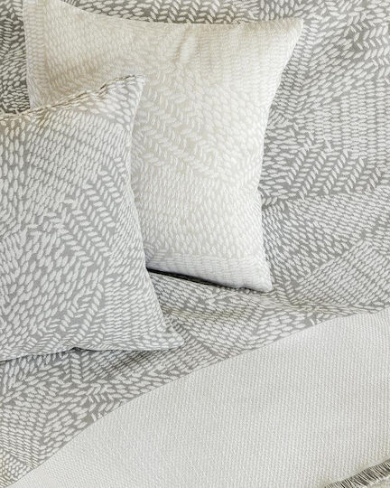 Nima Sofa Cushion Basida 100 Percent Cotton Gray 45x45cm