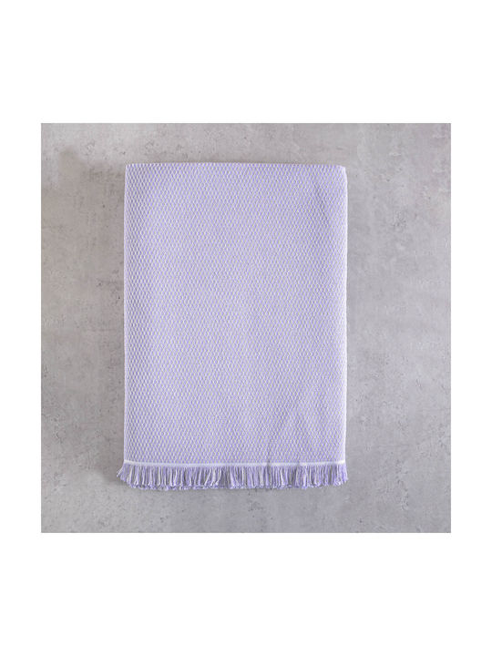 Rythmos Decorative Pillow Case Living Room Utopia Made of 100% Cotton Lilac 40x40cm