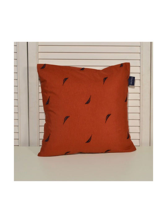 Nautica Decorative Pillow Case 224 224 Terracotta / Blue 40x40cm