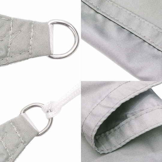 vidaXL Triunghi Umbrela Sail Gri cu strat PU 3x4.24x4.24m