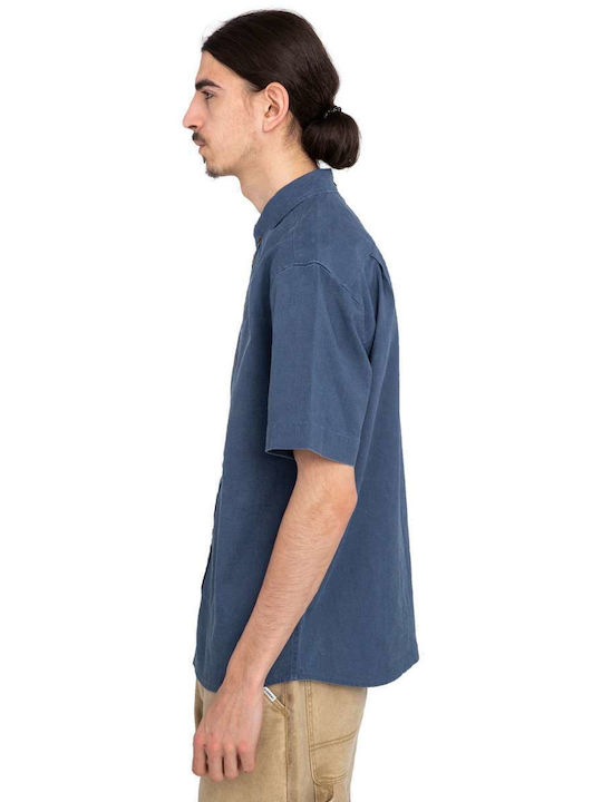 Element Men's Shirt Short Sleeve Blue