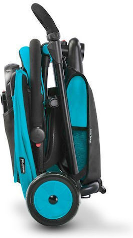 Smart Trike Kinder-Dreirad STR3 Folding Faltbar, Umwandelbar mit Elternlenker & Zelt für 9+ Monate Blau