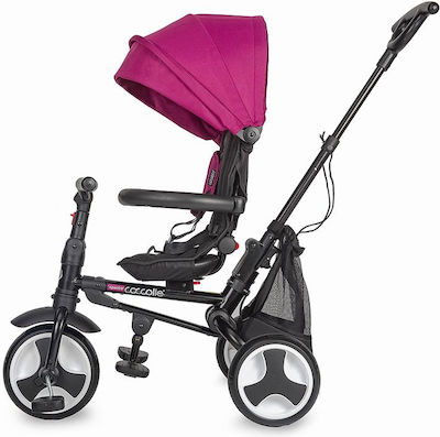 Smart Baby Coccolle Spectra Kids Tricycle with Storage Basket, Push Handle & Sunshade for 1-3 Years Fuchsia 320012850