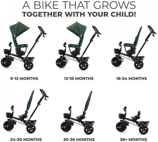 Kinderkraft Aveo New Foldable & Convertible for 9 Months Mystic Green