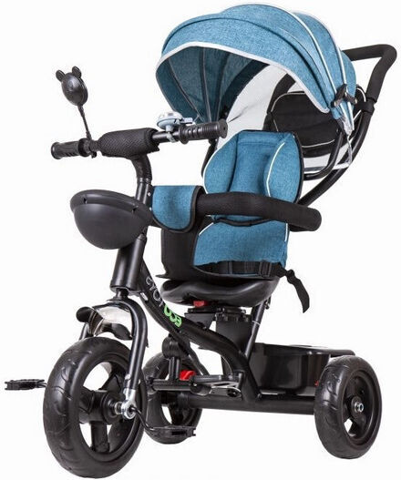 Ecotoys Kids Tricycle with Parental Handle for 1-5 Years Green/Blue