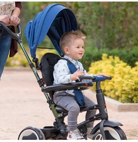 Q Play Rito Plus Convertible with Parental Handle for 10 Months Red