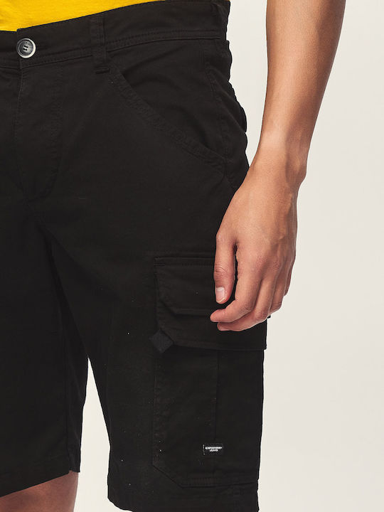 Edward Jeans Men's Shorts Cargo Black