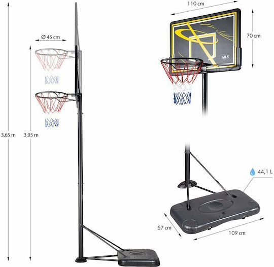 Nils Basketballkorb mit Ständer und Höhenverstellbar