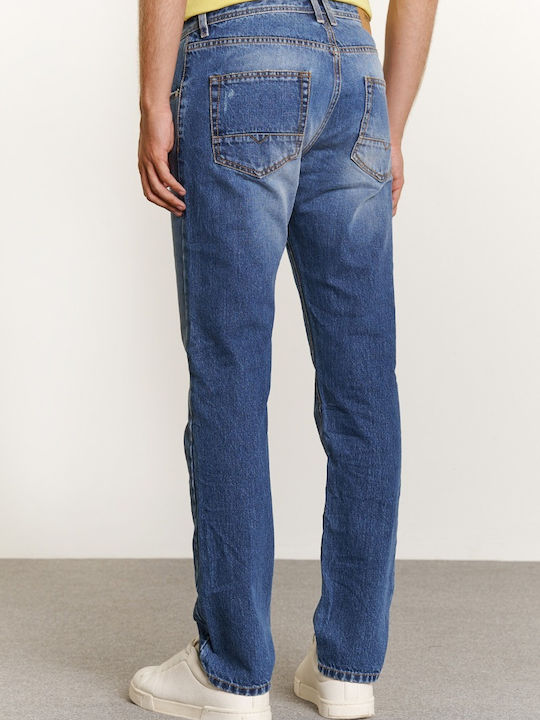 Edward Jeans Ανδρικό Παντελόνι Τζιν σε Slim Εφαρμογή Μπλε