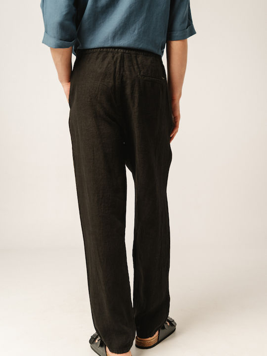 Edward Jeans Men's Trousers in Baggy Line Black