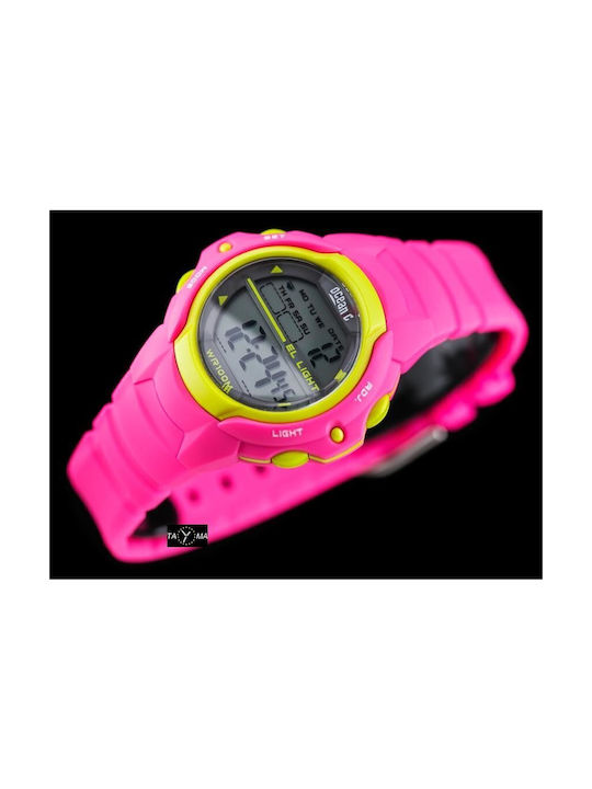 Oceanic Watch Chronograph with Pink Rubber Strap