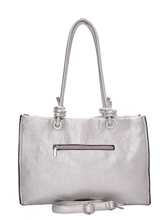 Damentasche Tote Silber