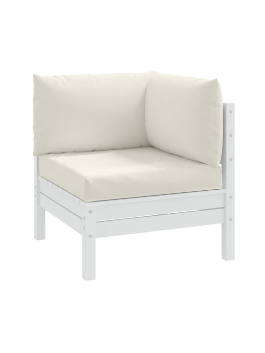 vidaXL Palace Cushion for Pallet Bench with Backrest Beige 3 Pieces 60x60cm