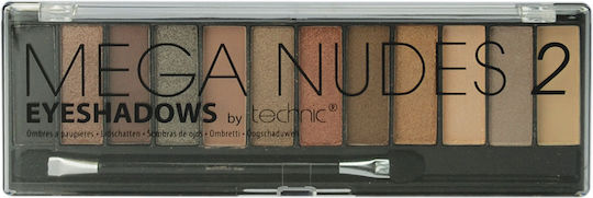 Technic Mega Nudes Paletă cu Farduri de Pleoape Formă Solidă 2 18gr