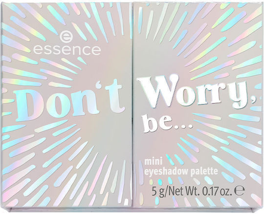 Essence Dont Worry Be Mini Paletă cu Fard de Pleoape în Formă Pudră Presată 5gr