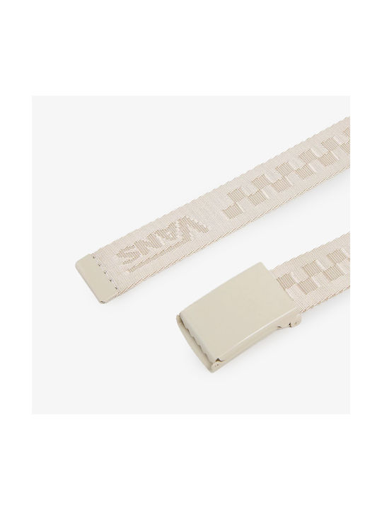 Vans Men's Webbing Belt Belt Beige